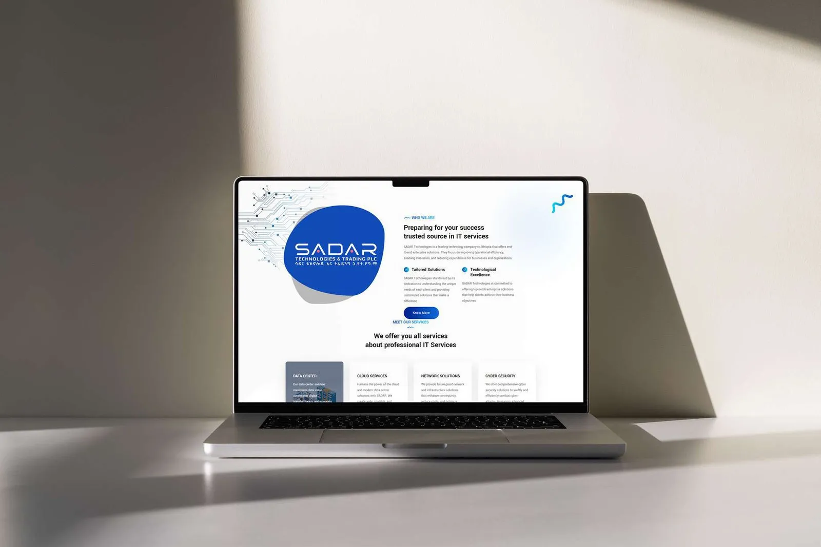 Sadar Tech — website by MereqTech